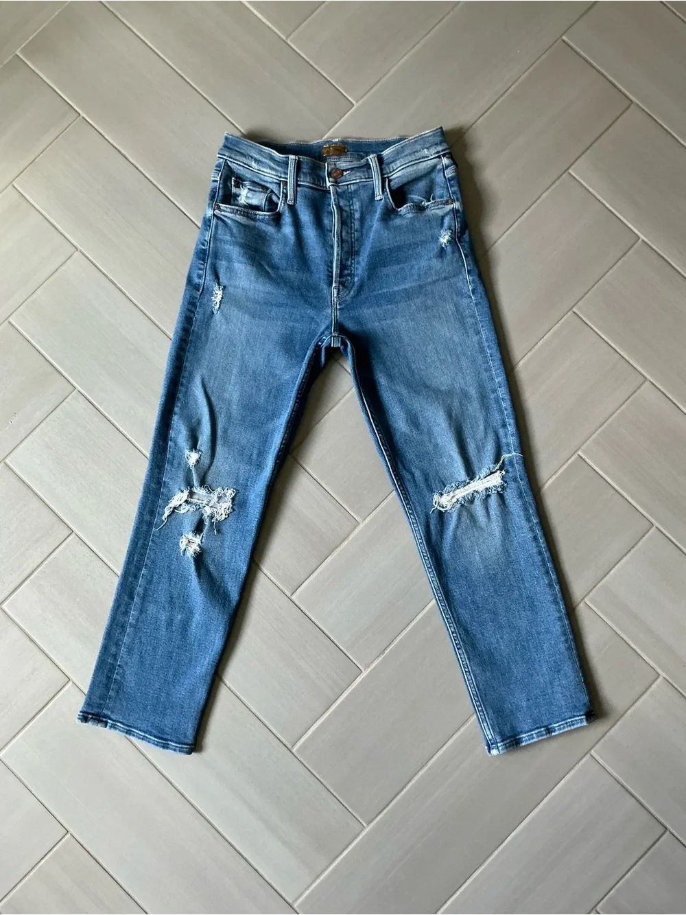MOTHER The Tomcat Ankle Straight Leg Jeans